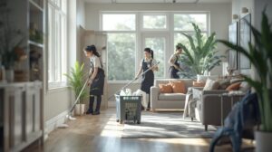 Deep cleaning duration for the professional cleaners