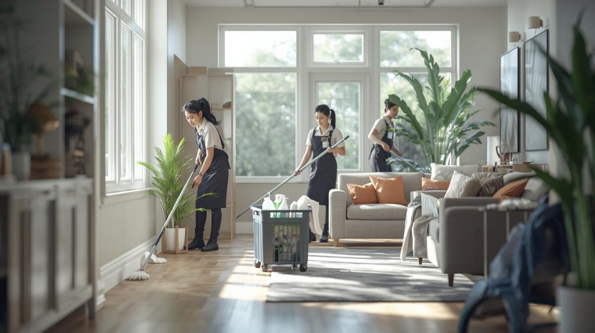 Deep cleaning duration for the professional cleaners